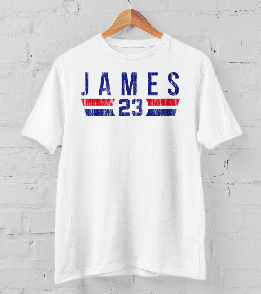 JAMES 23 Philadelphia 76ers Font T-Shirt