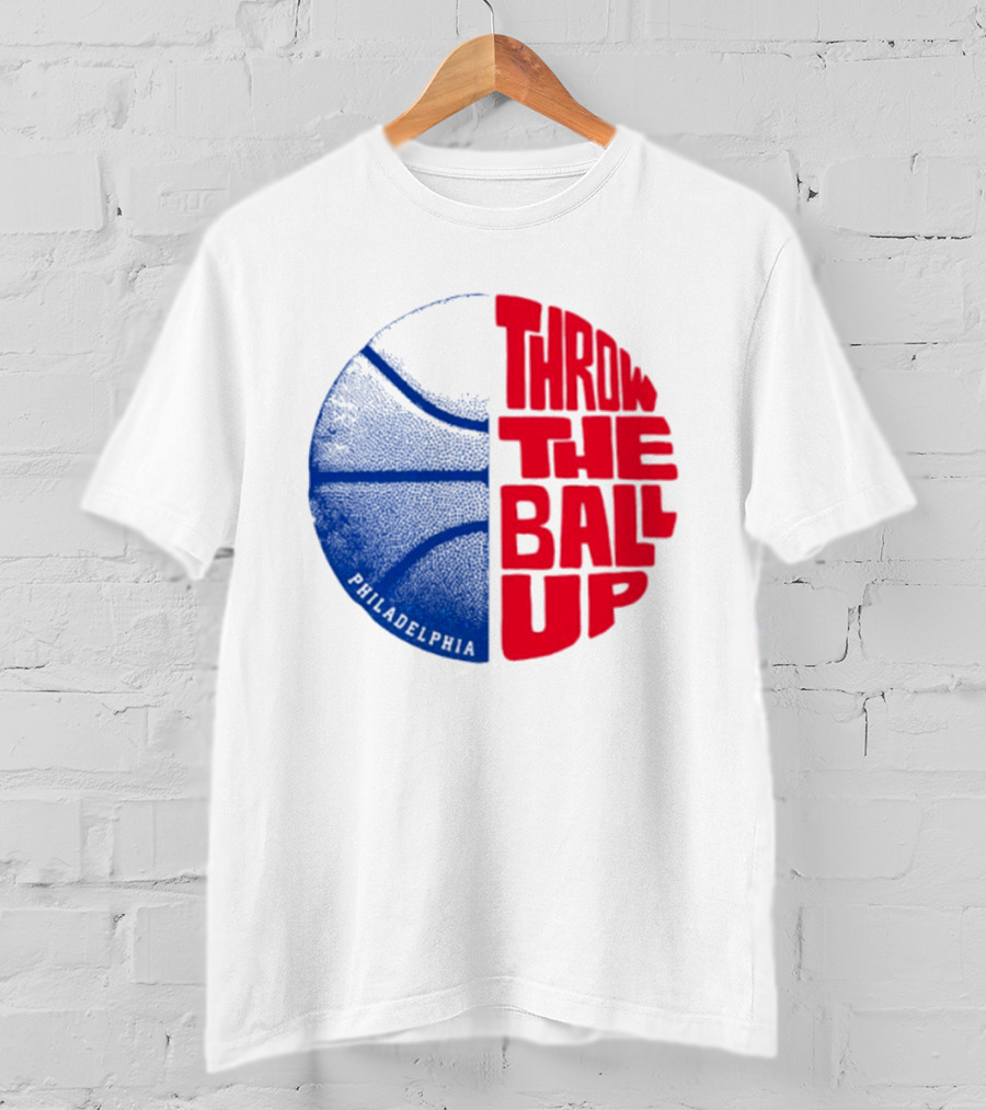 LeBron James Philadelphia 76ers Throw The Ball Up Basketball T-Shirt