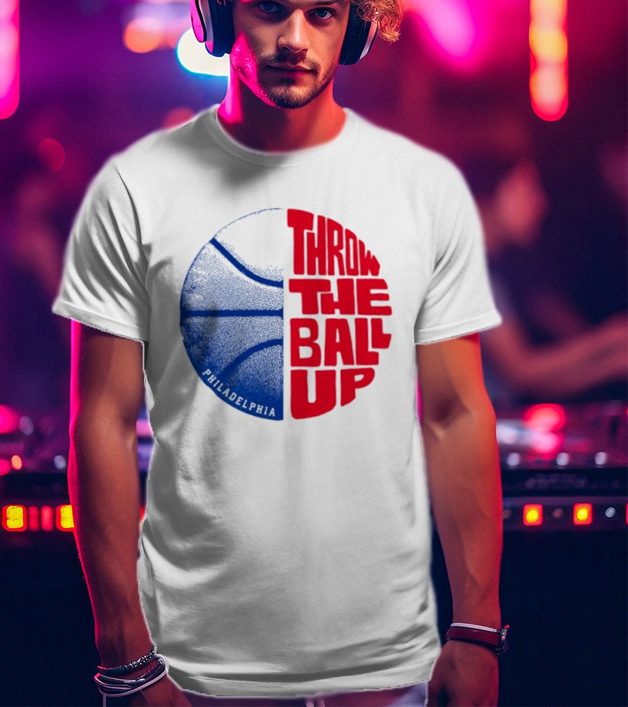 LeBron James Philadelphia 76ers Throw The Ball Up Basketball T-Shirt