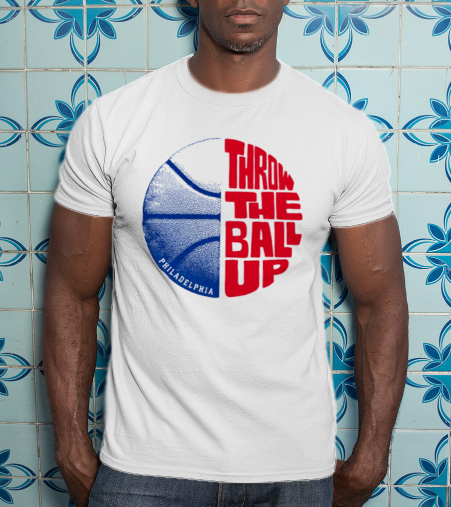 LeBron James Philadelphia 76ers Throw The Ball Up Basketball T-Shirt