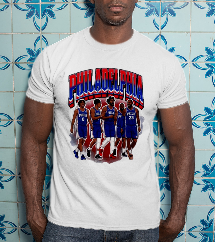 Philadelphia Basketball Starting 5 PHILA 23 0 T-Shirt