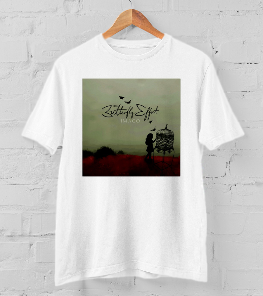 The Butterfly Effect IMAGO Silhouette With Birdcage And Butterflies T-Shirt