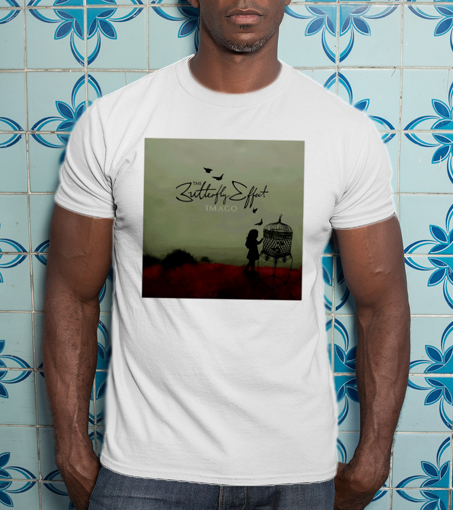 The Butterfly Effect IMAGO Silhouette With Birdcage And Butterflies T-Shirt