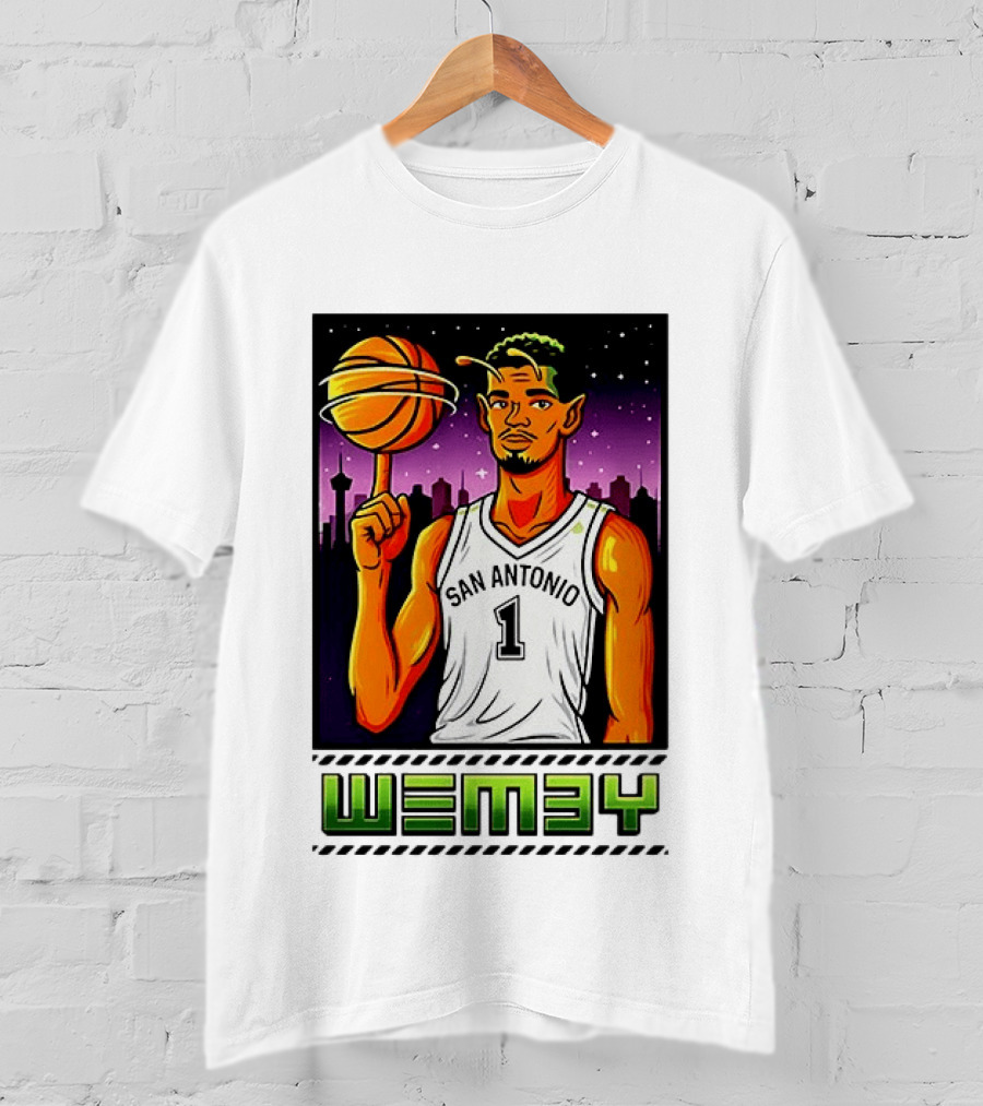 Wemby No 1 San Antonio Basketball Alien T-Shirt