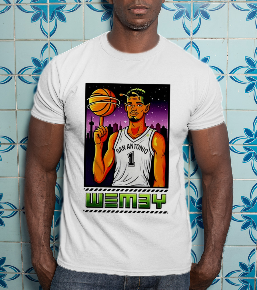 Wemby No 1 San Antonio Basketball Alien T-Shirt
