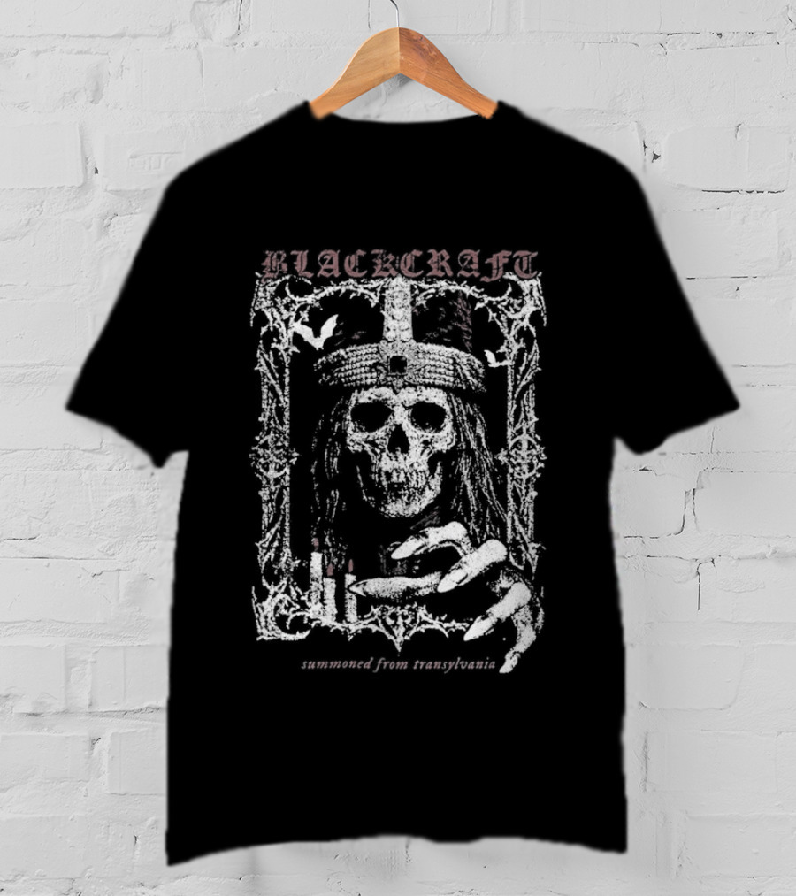 Blackcraft Cult Skull Impaler Transylvania Regal Candle Gothic T-Shirt
