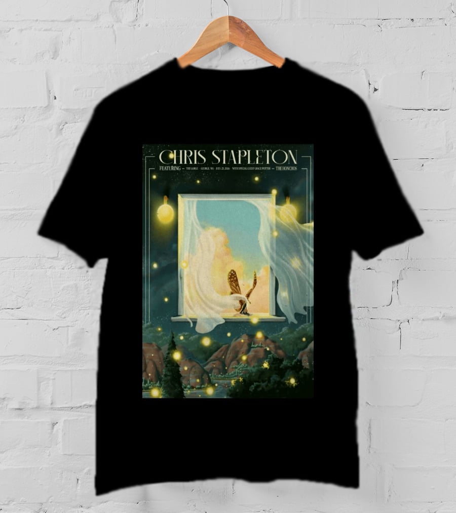 Chris Stapleton Featuring The Gorge George WA July 25 2026 With Special Guest Grace Potter The Honchos T-Shirt
