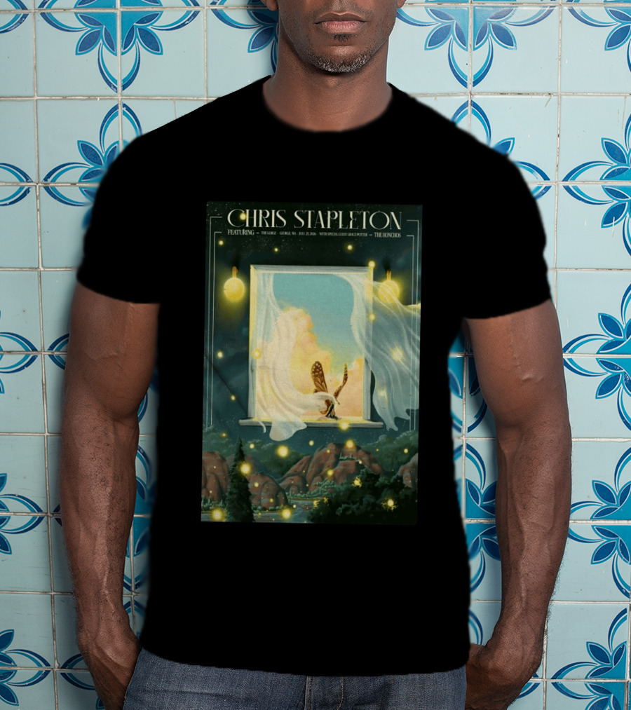 Chris Stapleton Featuring The Gorge George WA July 25 2026 With Special Guest Grace Potter The Honchos T-Shirt
