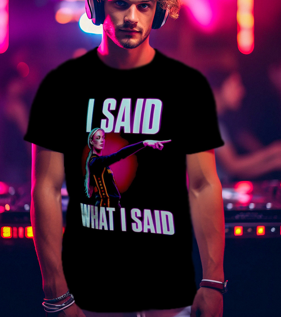 Sophie Cunningham I Said What I Said Pointing Indiana Fever WNBA Basketball T-Shirt