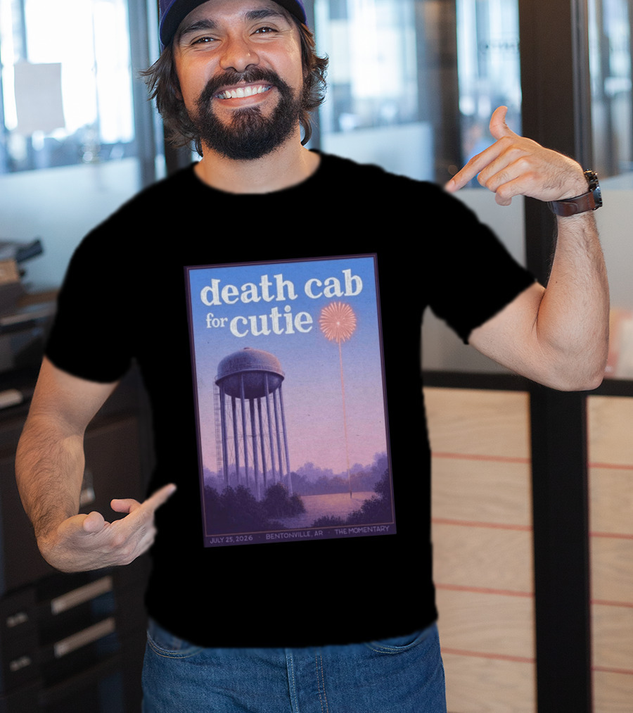 Death Cab For Cutie July 25 2026 The Momentary Bentonville AR Water Tower Firework T-Shirt