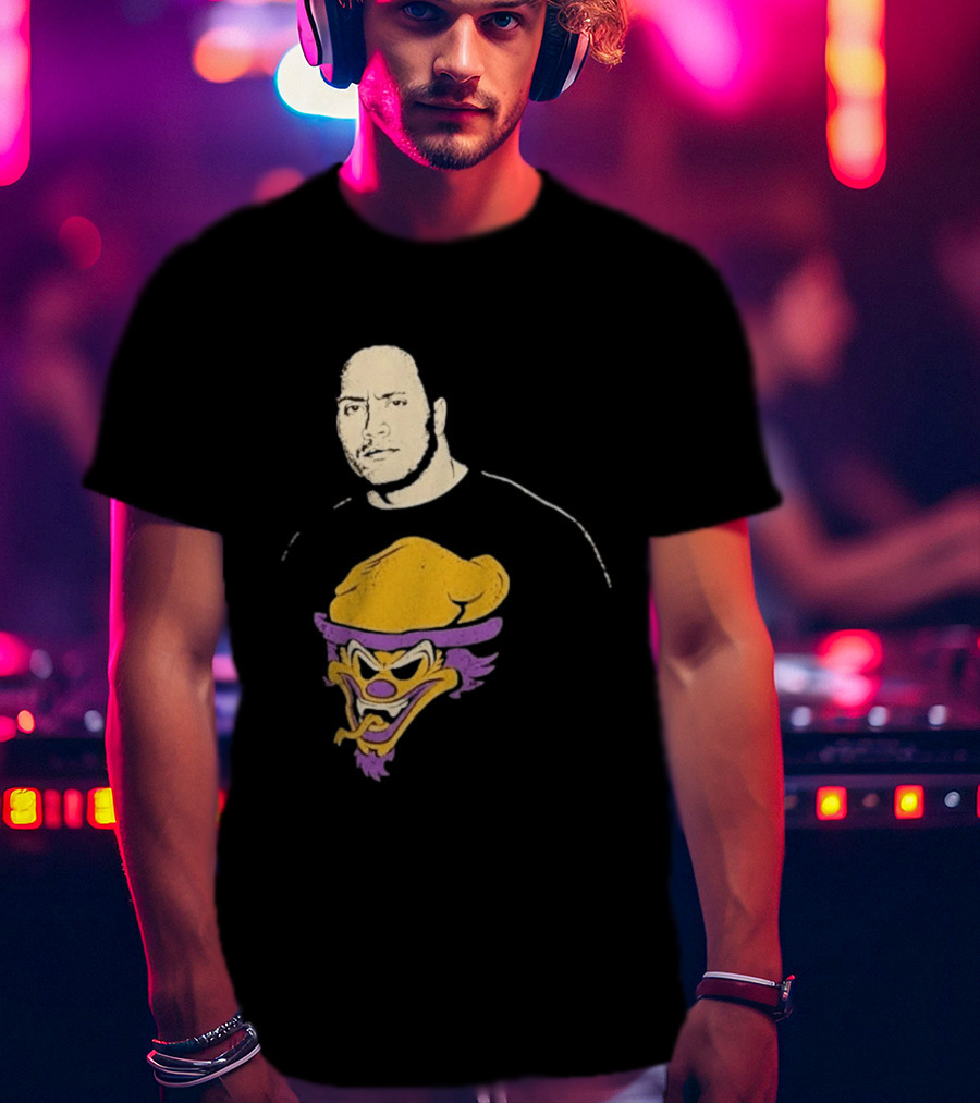 Dwayne Johnson The Rock Insane Clown Posse Collaboration T-Shirt