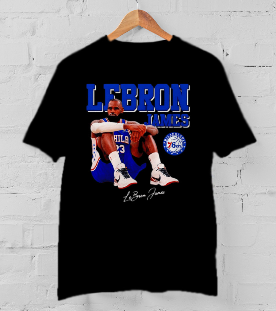 Lebron James 23 Philadelphia 76ers Basketball Phila 76ers 2026 T-Shirt