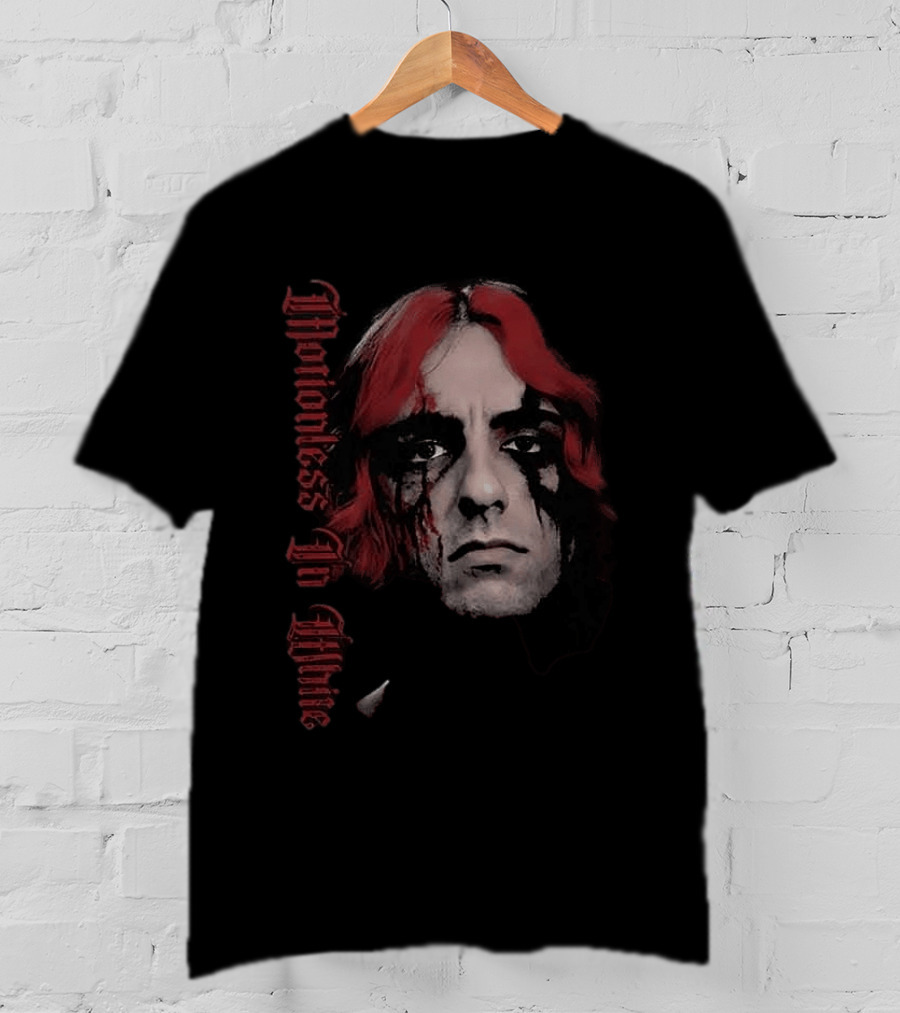 Motionless In White Vinny Decades Black Metal Face Paint Red Hair T-Shirt