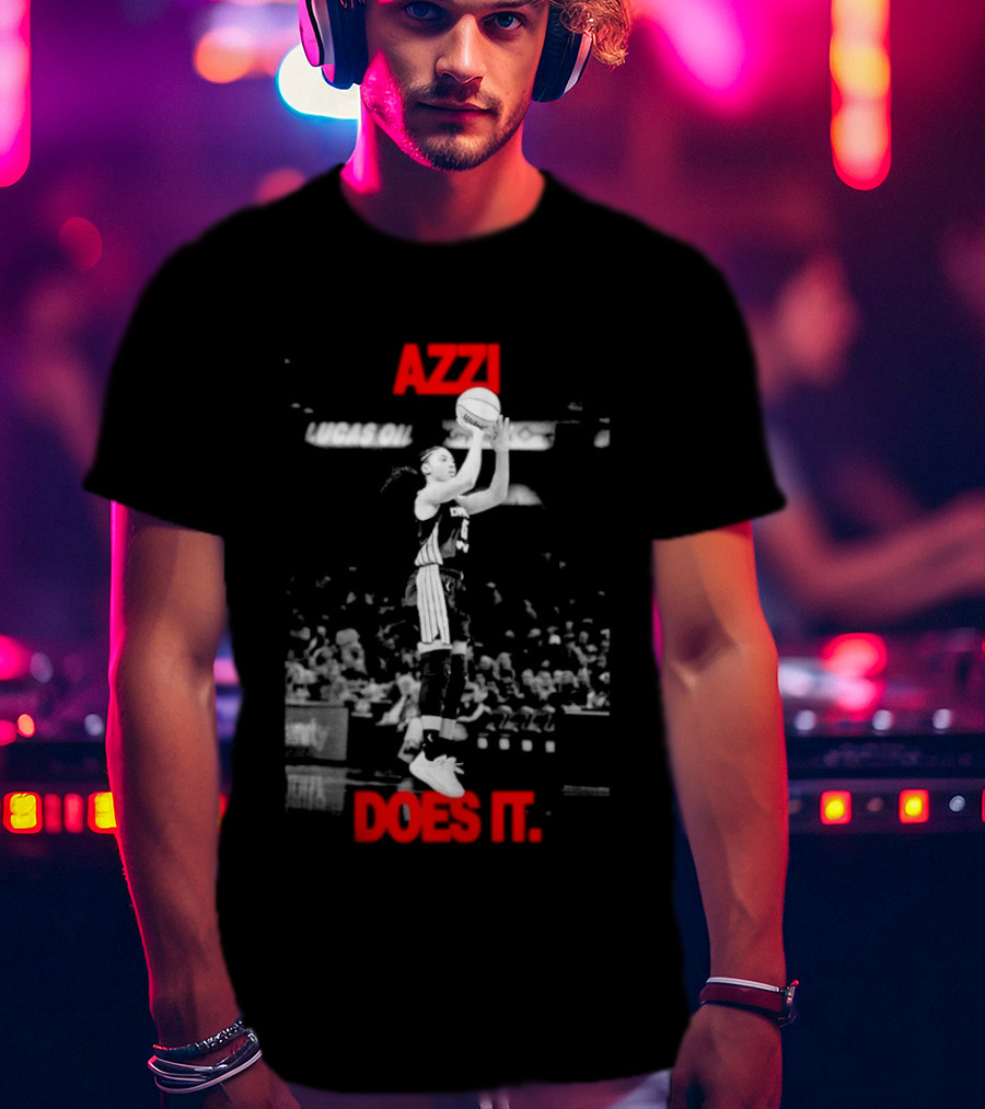 Azzi Fudd Azzi Does It WNBA Basketball Player Jump Shot T-Shirt
