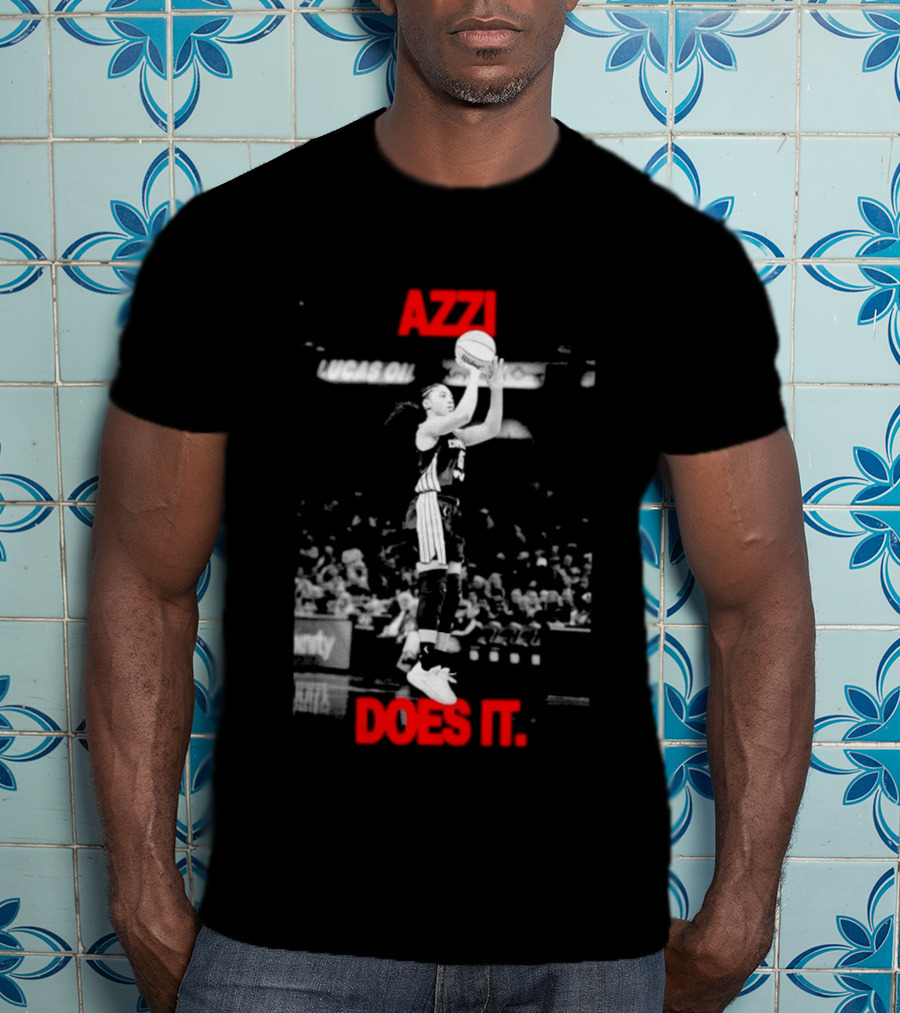 Azzi Fudd Azzi Does It WNBA Basketball Player Jump Shot T-Shirt