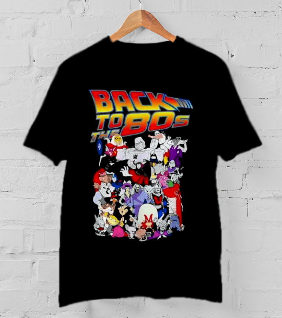 Back To The 80s Various Cartoon Villains Retro Nostalgia T-Shirt