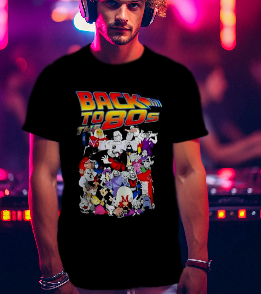 Back To The 80s Various Cartoon Villains Retro Nostalgia T-Shirt
