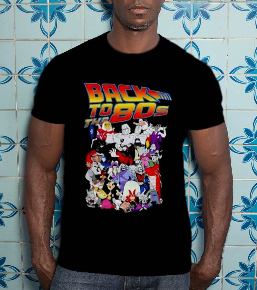 Back To The 80s Various Cartoon Villains Retro Nostalgia T-Shirt