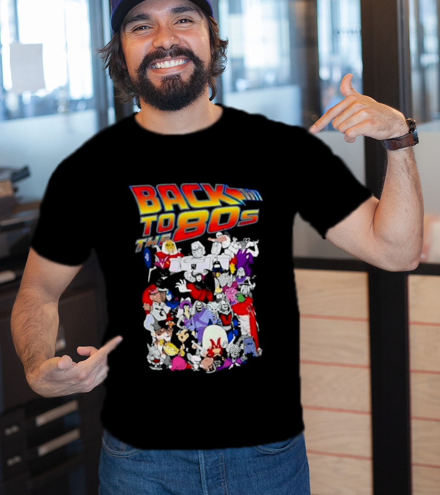 Back To The 80s Various Cartoon Villains Retro Nostalgia T-Shirt