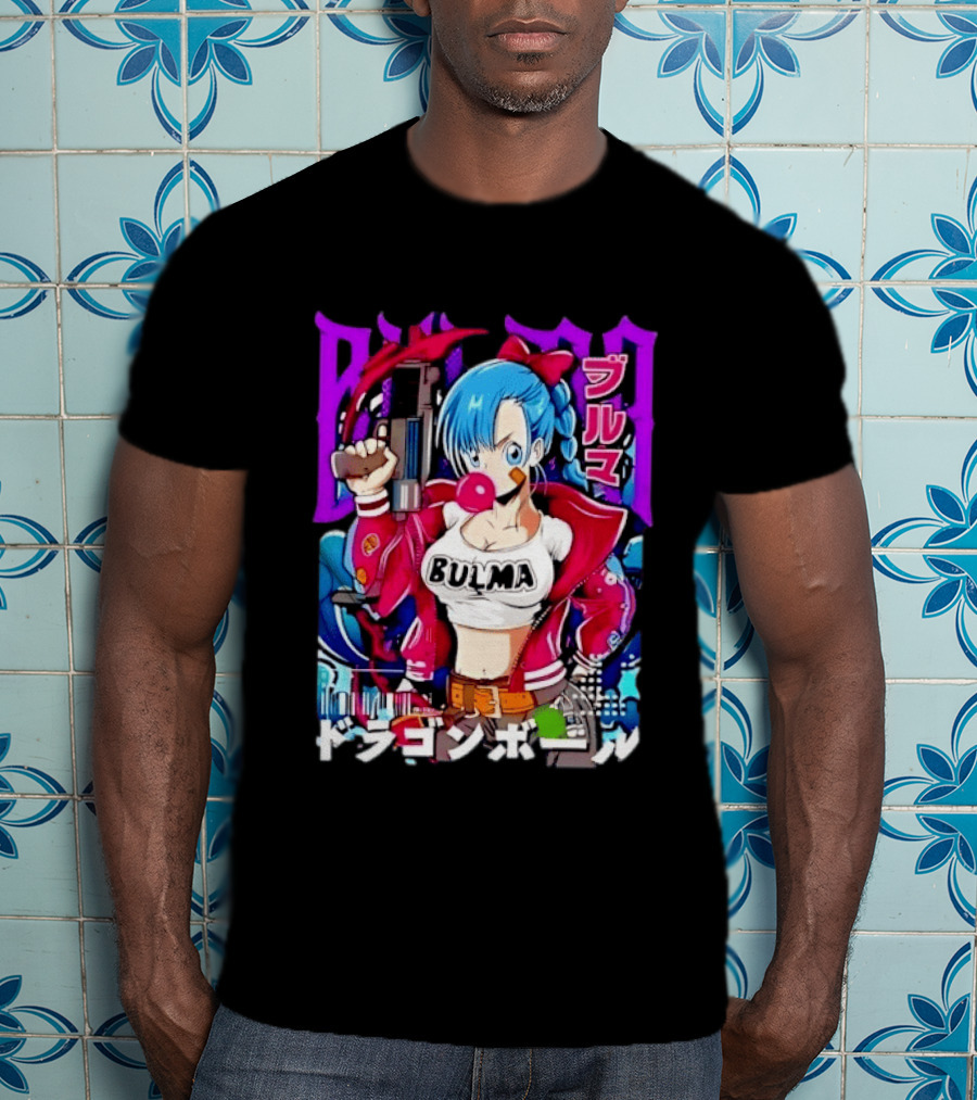 Bulma Dragon Ball Bulma Anime Manga Character Japan Kanji Street T-Shirt