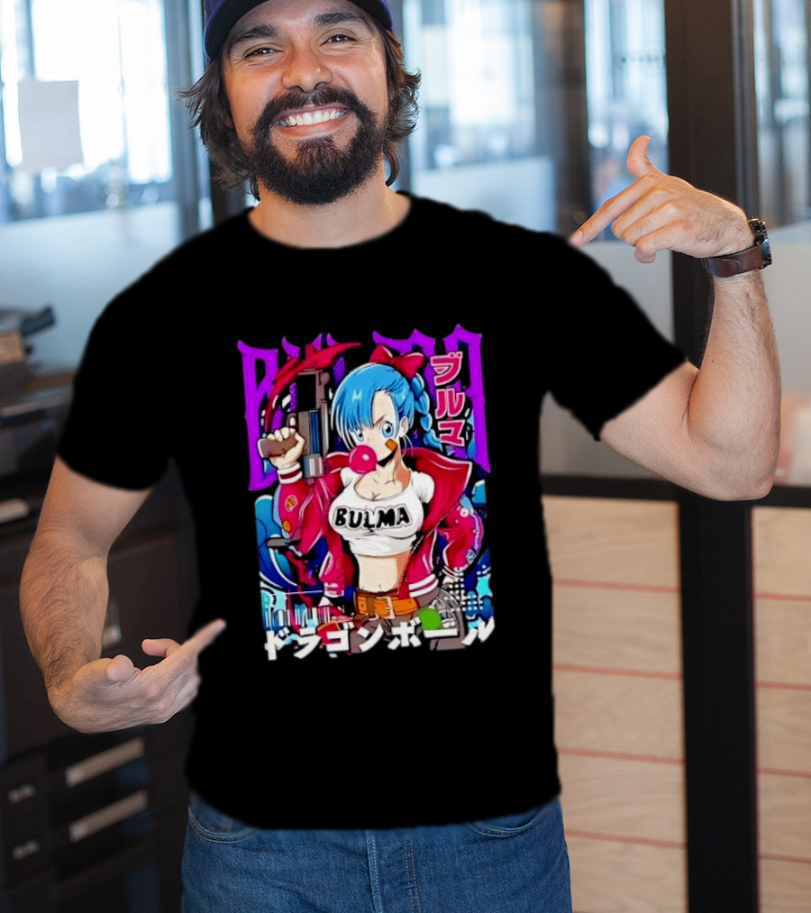 Bulma Dragon Ball Bulma Anime Manga Character Japan Kanji Street T-Shirt