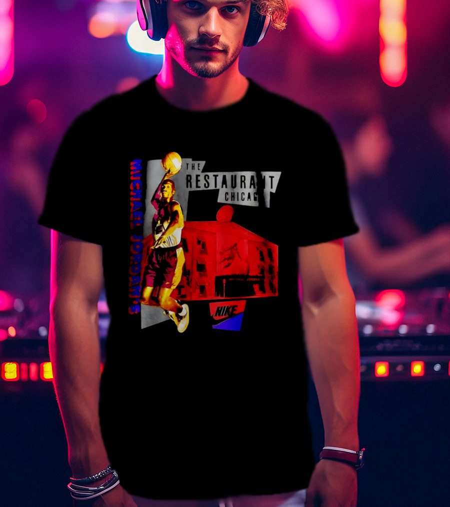 Michael Jordan's Restaurant Chicago Nike Basketball T-Shirt