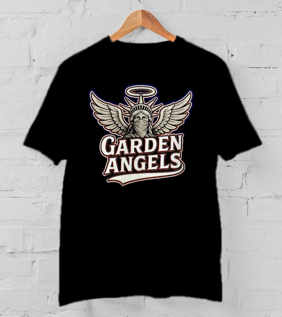 Garden Angels Winged Statue Of Liberty Halo T-Shirt