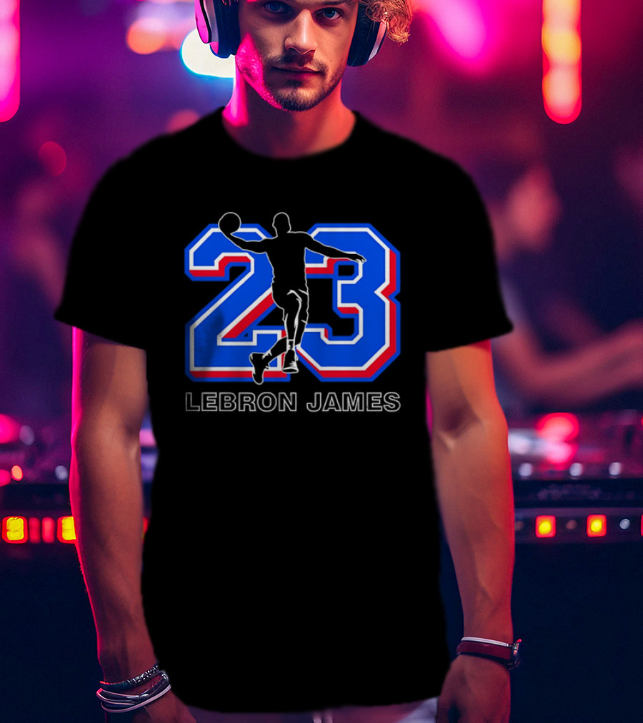 LeBron James 23 Basketball Dunk T-Shirt