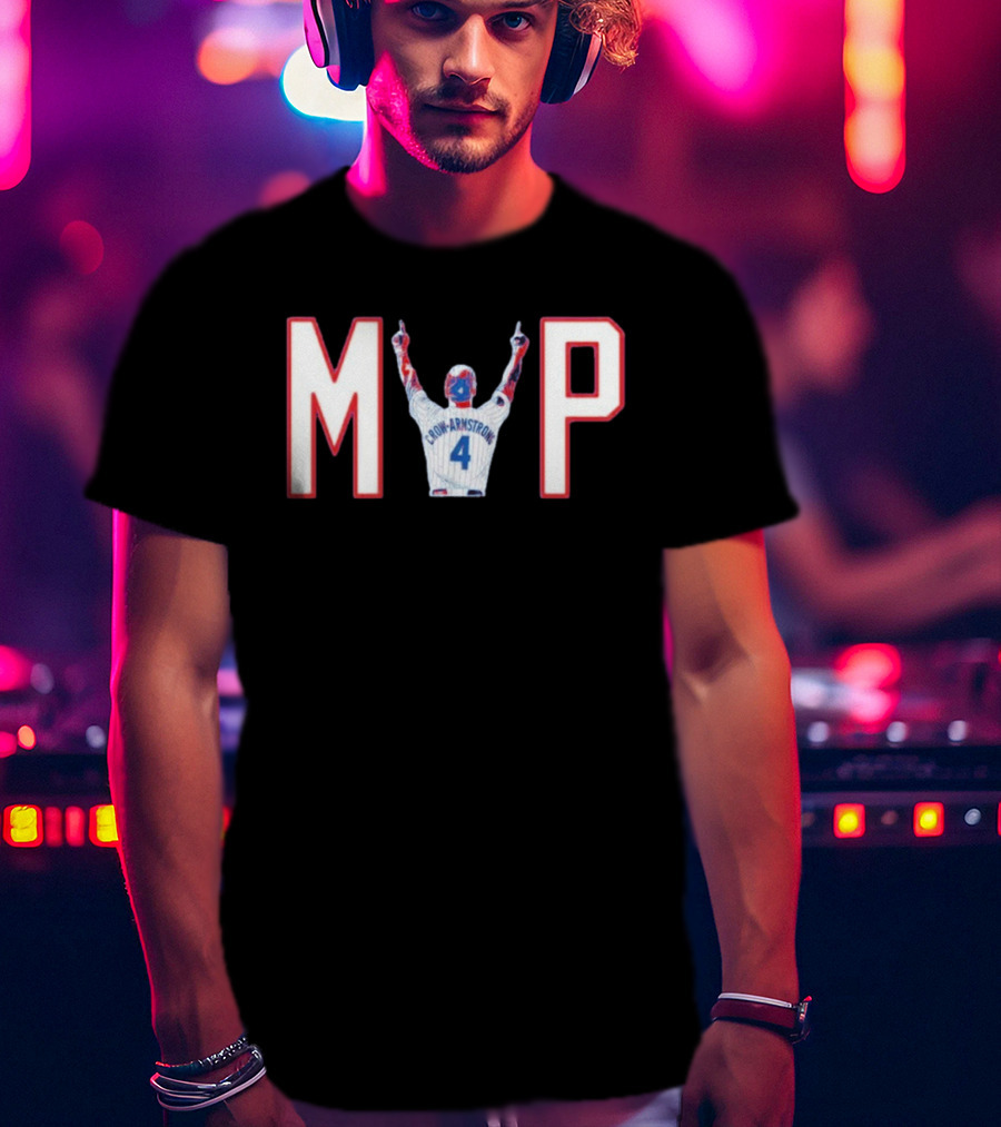 Chicago Cubs Crow Armstrong MVP 4 Baseball Celebration T-Shirt