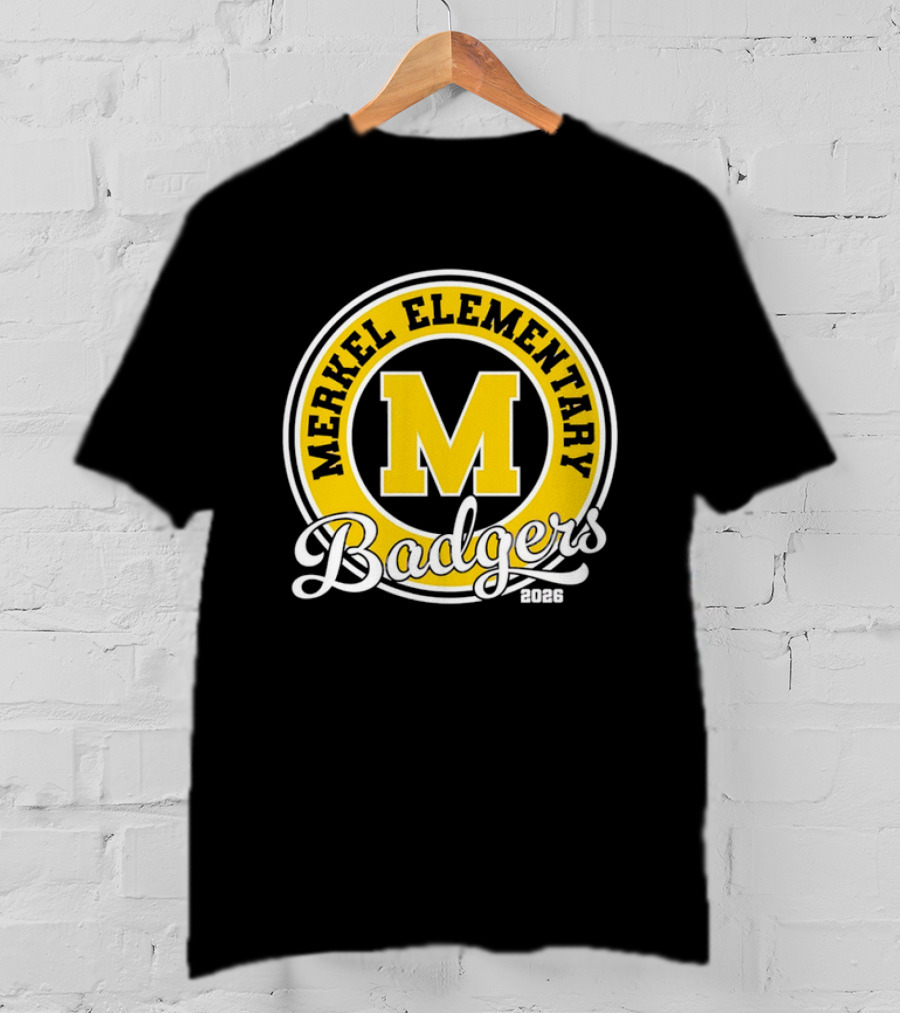 Merkel Elementary Badgers Class Of 2026 M Circle T-Shirt
