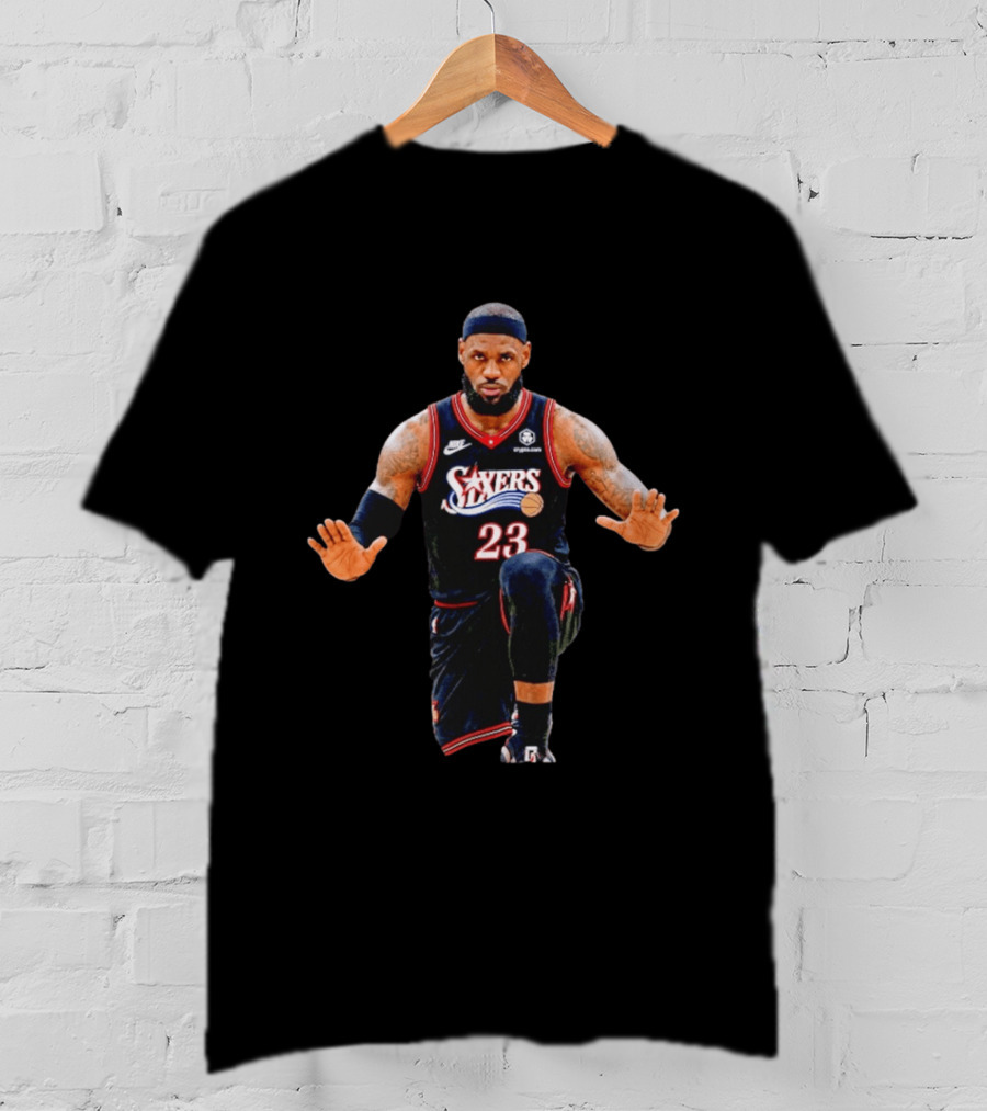 LeBron James 23 Philadelphia 76ers Jersey T-Shirt