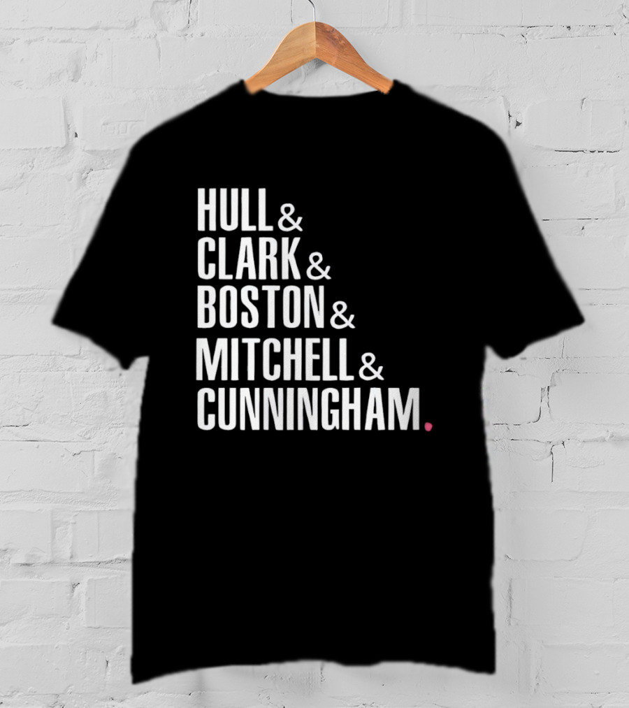 Hull Clark Boston Mitchell Cunningham Indiana Fever WNBA Basketball 2026 T-Shirt