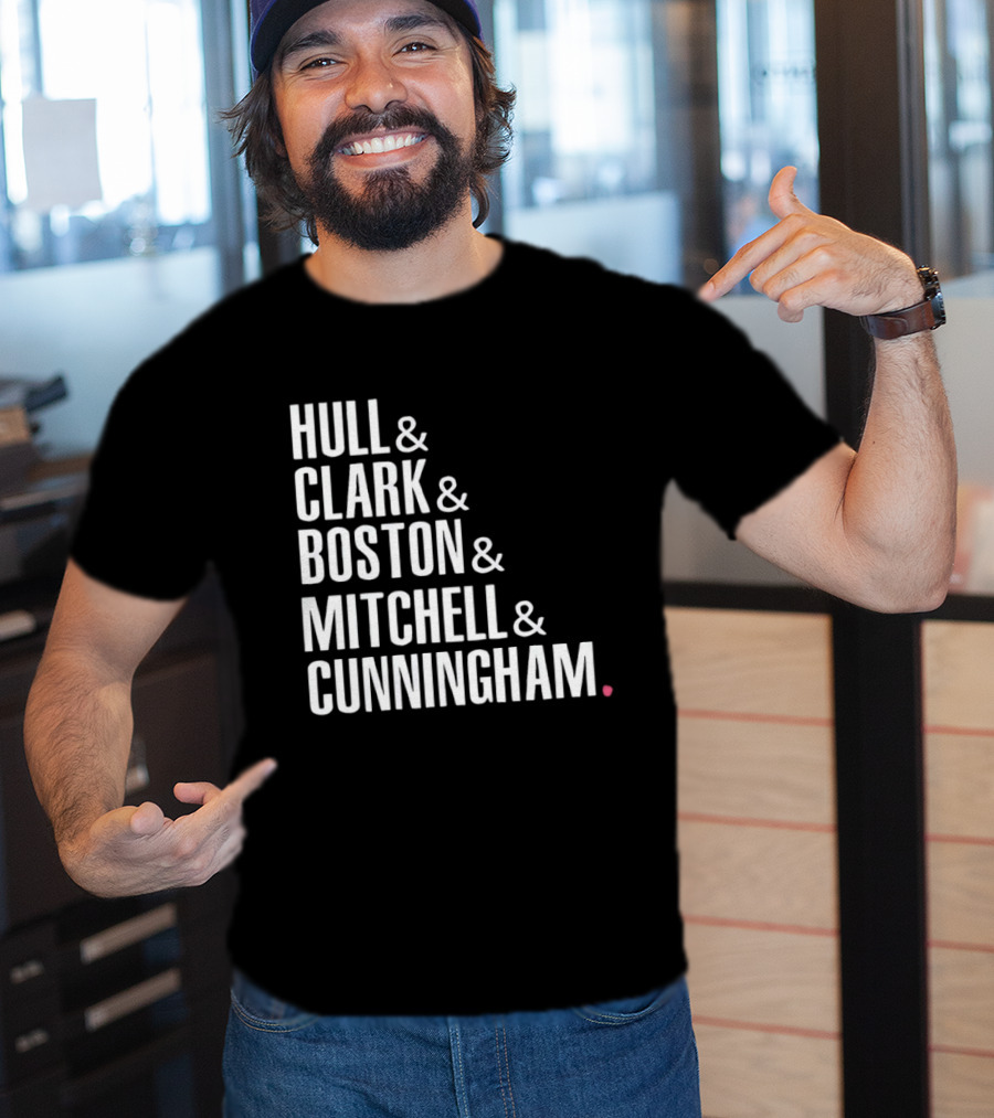 Hull Clark Boston Mitchell Cunningham Indiana Fever WNBA Basketball 2026 T-Shirt