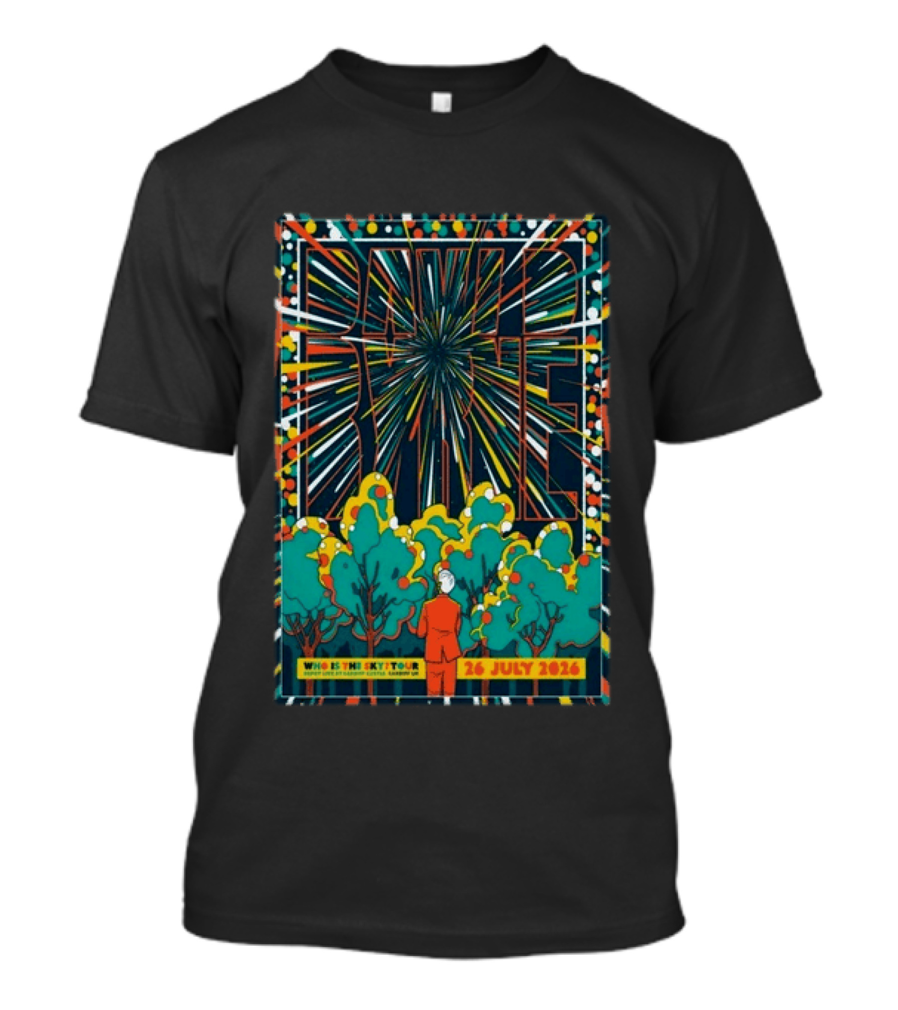 David Byrne Who Is This Sky Tour Cardiff Castle UK 26 July 2026 T-Shirt