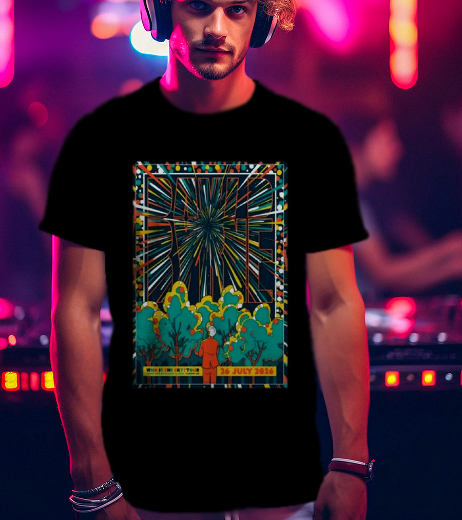 David Byrne Who Is This Sky Tour Cardiff Castle UK 26 July 2026 T-Shirt