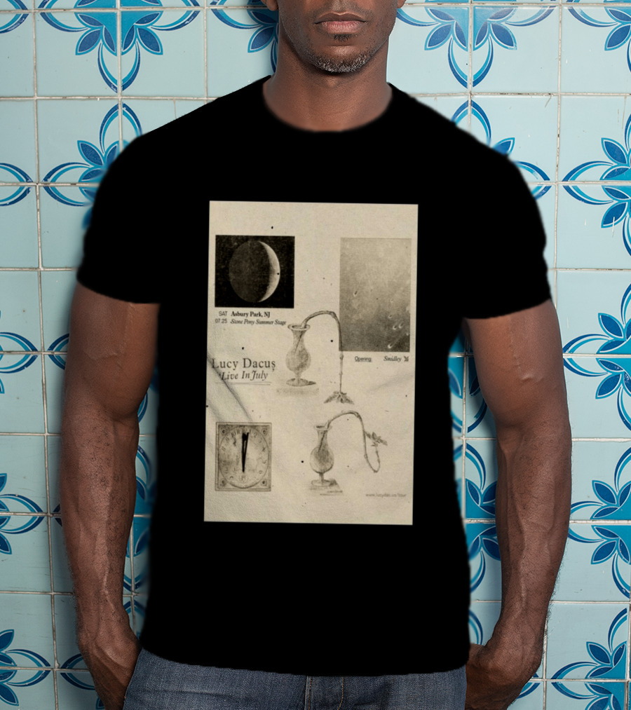 Lucy Dacus Live In July Asbury Park NJ Stone Pony Summer Stage 07 25 Opening Smidley Moon Stage T-Shirt
