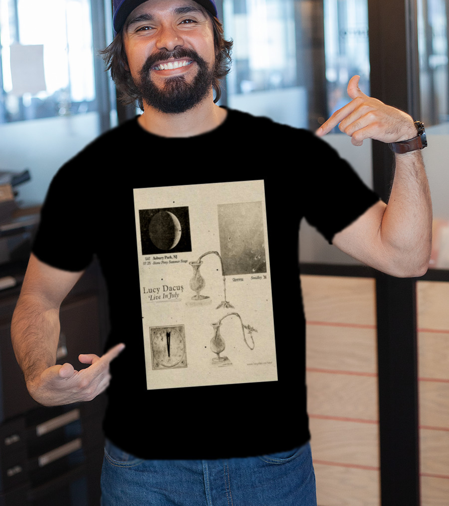 Lucy Dacus Live In July Asbury Park NJ Stone Pony Summer Stage 07 25 Opening Smidley Moon Stage T-Shirt