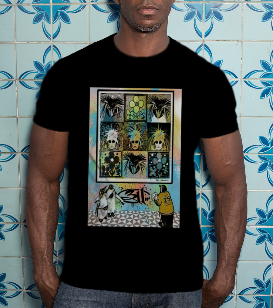 311 July 25 2026 Pittsburgh PA Penguins And Flowers By PaleoDesigns T-Shirt