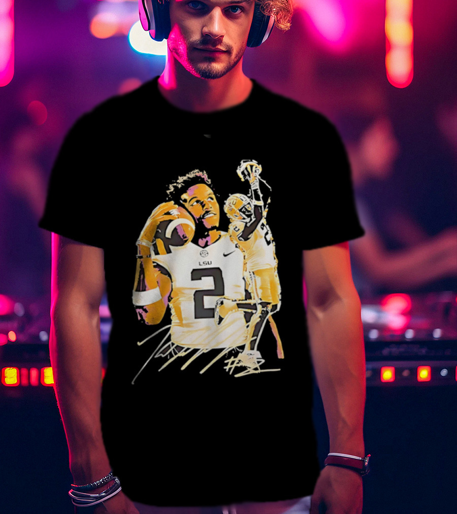 Odell Beckham Jr. LSU Tigers Football Number 2 NCAA T-Shirt