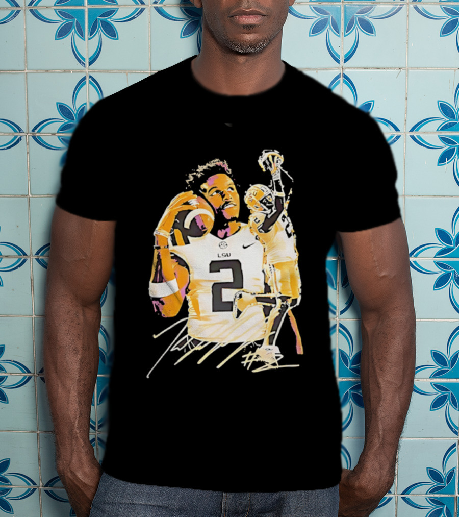 Odell Beckham Jr. LSU Tigers Football Number 2 NCAA T-Shirt