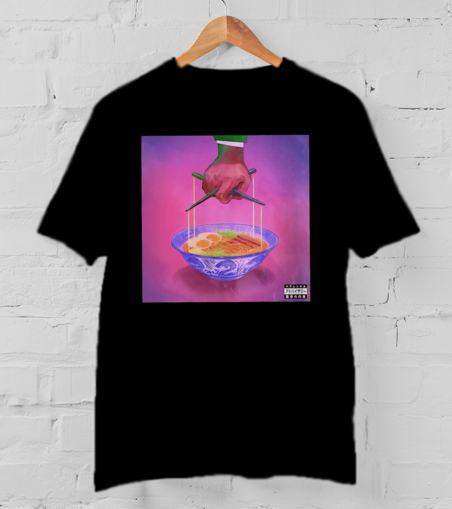 Parental Advisory Explicit Content Ramen Puppet Master Japanese Noodles Bowl T-Shirt