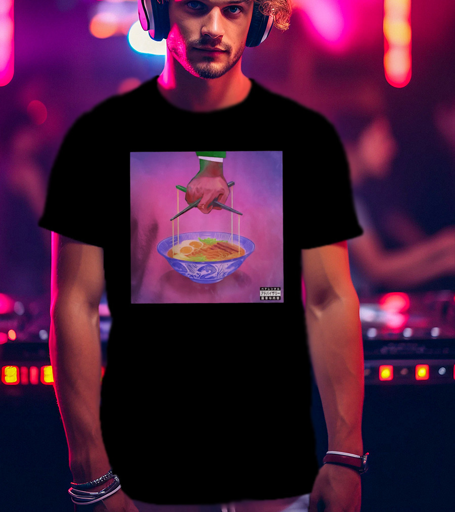 Parental Advisory Explicit Content Ramen Puppet Master Japanese Noodles Bowl T-Shirt
