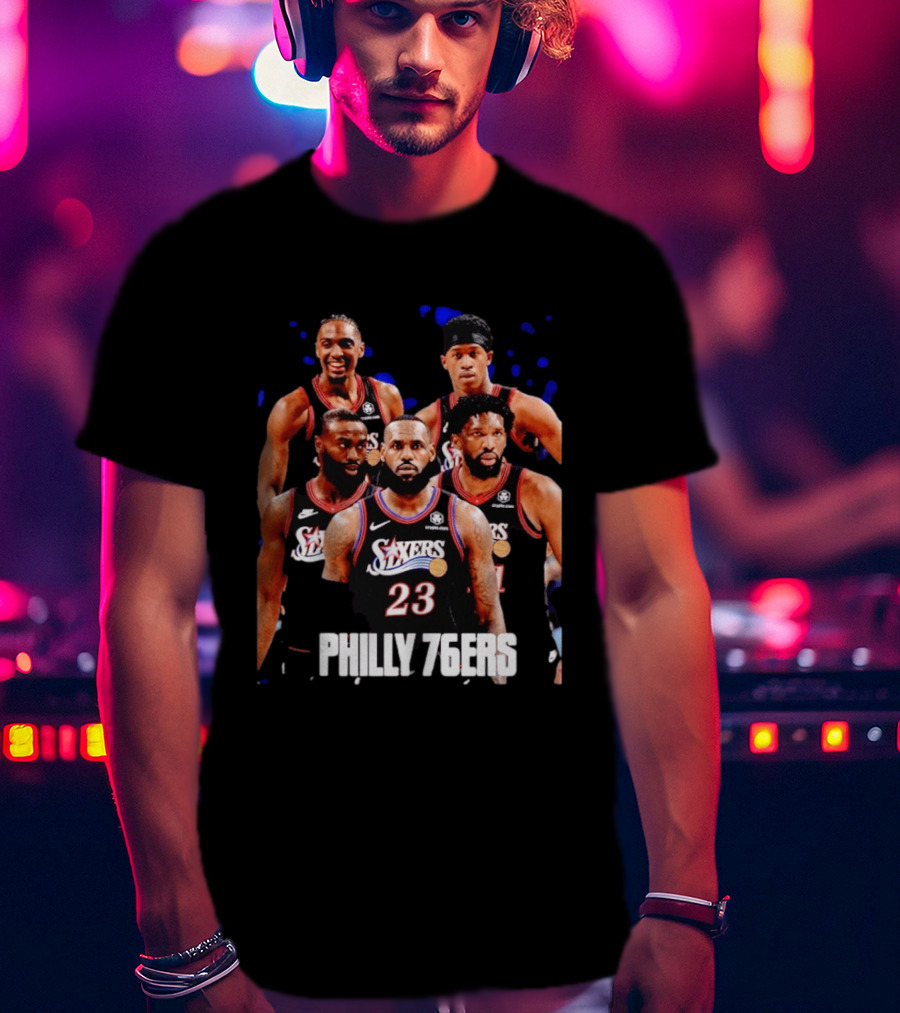 Philadelphia 76ers Big Five LeBron James Philly 76ers 23 T-Shirt