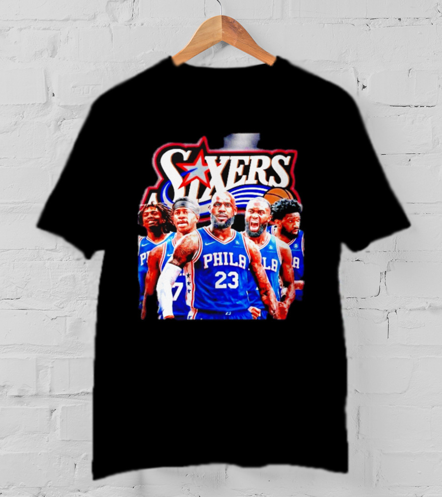 Philadelphia 76ers Star Players PHILA Jersey Sixers Basketball Team T-Shirt