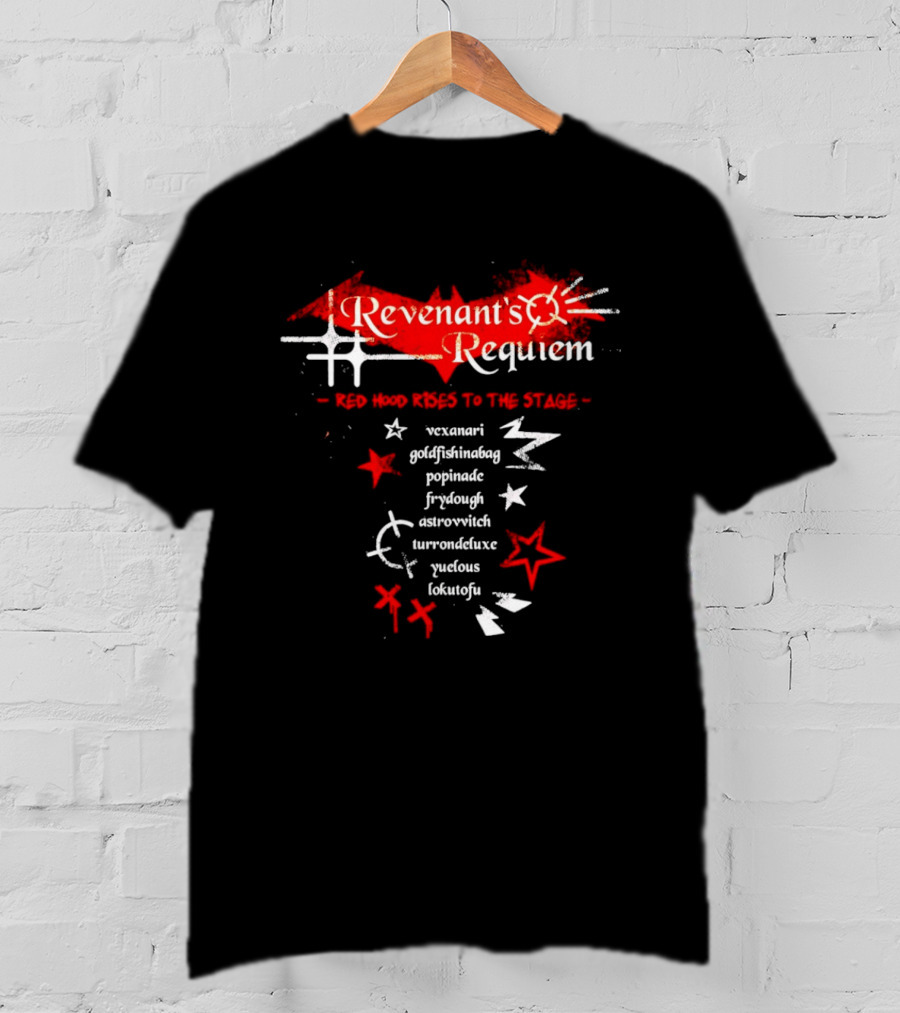 Revenant's Requiem Red Hood Rises To The Stage Stars T-Shirt