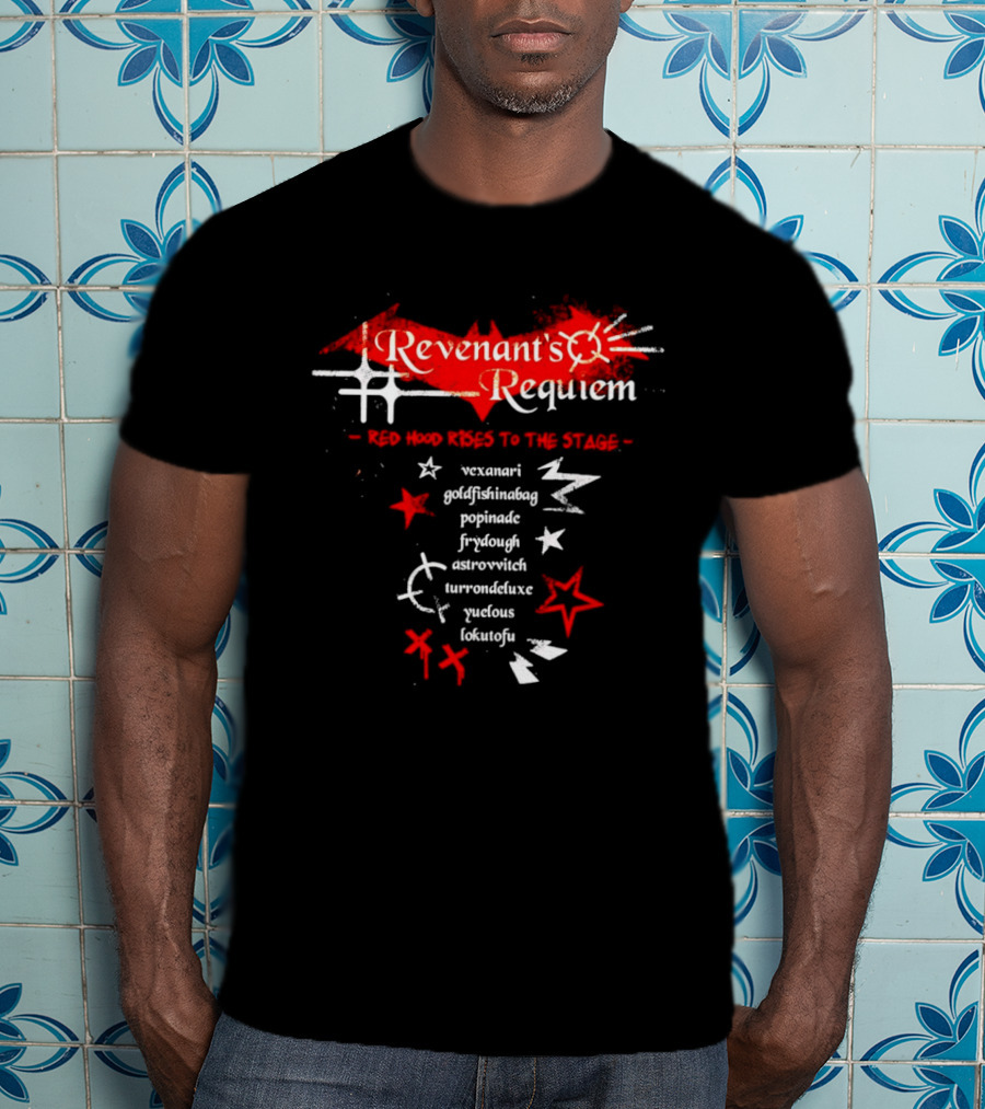 Revenant's Requiem Red Hood Rises To The Stage Stars T-Shirt
