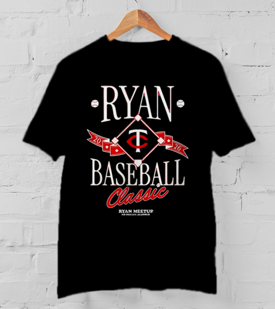 Ryan Baseball Classic 2026 Ryan Meetup No Ryans Allowed T-Shirt