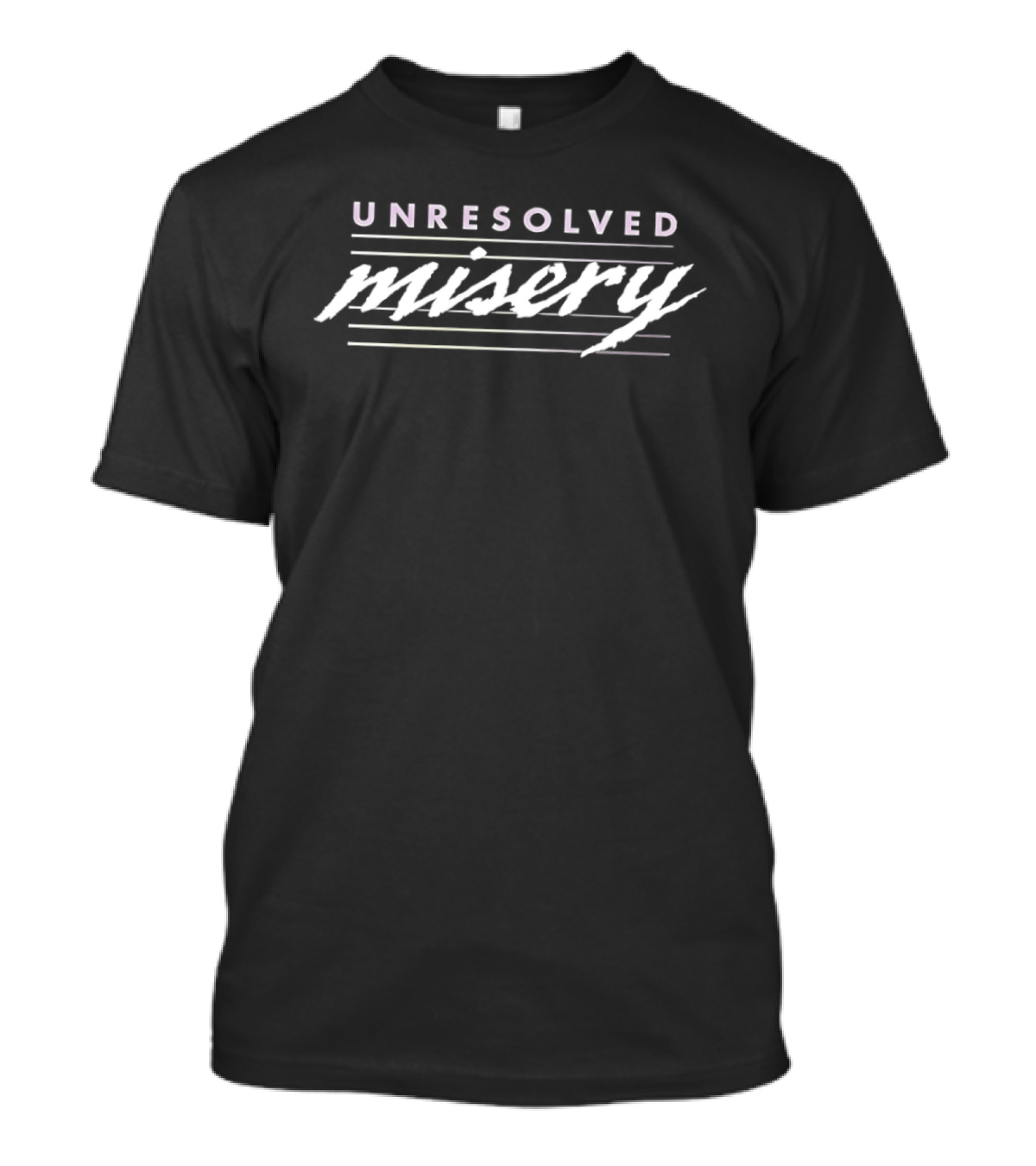 UNRESOLVED MISERY Distressed Retro Aesthetic T-Shirt