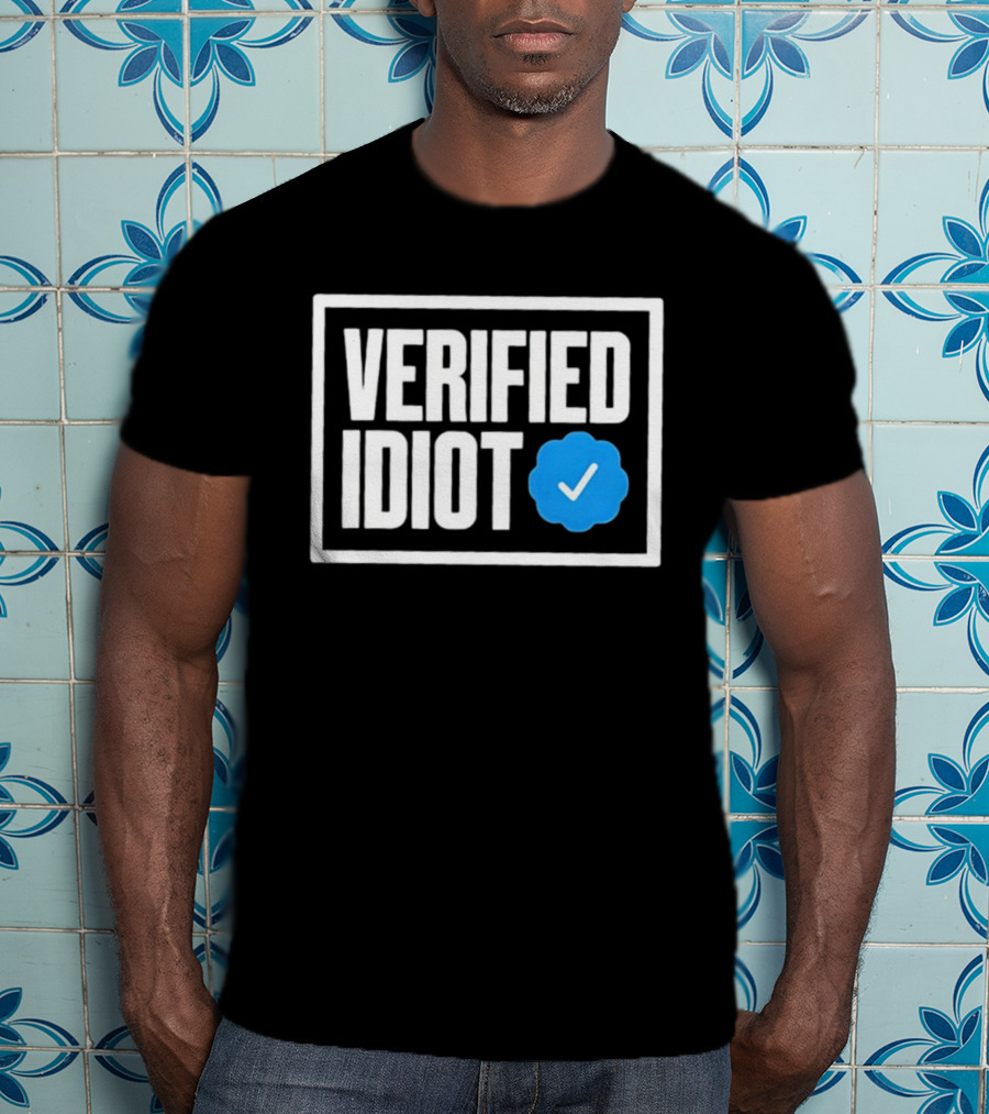 Verified Idiot Checkmark Box T-Shirt