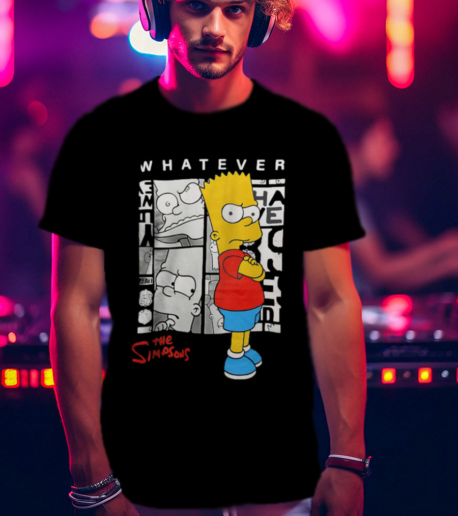 Whatever The Simpsons Bart Simpson Attitude T-Shirt